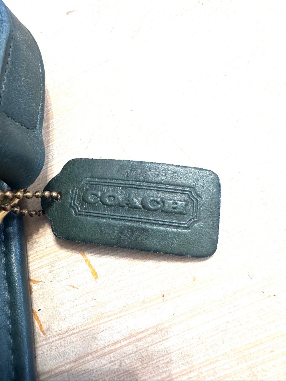 Vintage Bottle Green Coach Kit Crossbody Bag (Style 9973) - Picture 2 of 6